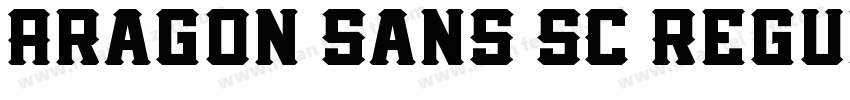 Aragon Sans SC Regul字体转换